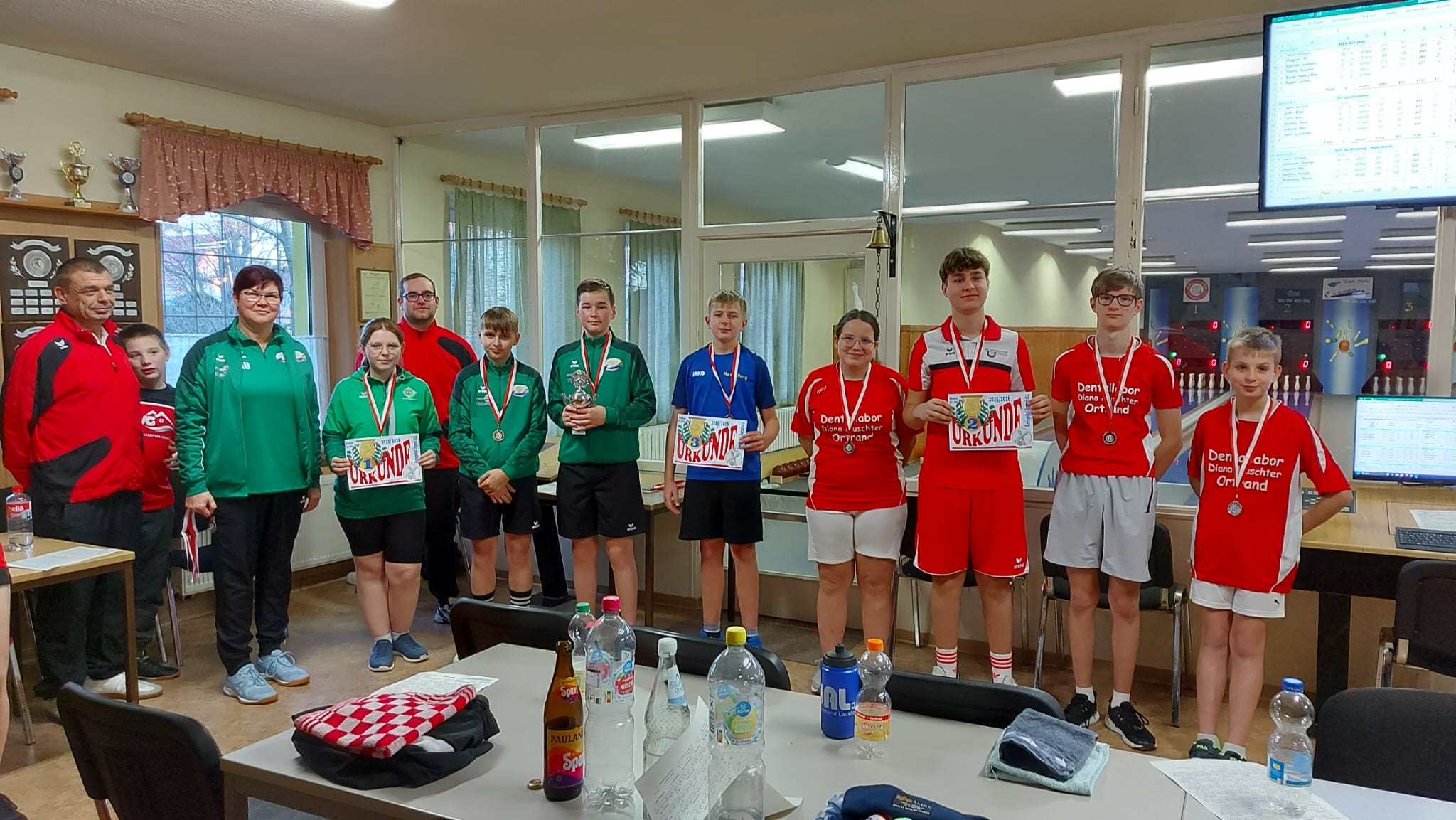 Siegerfoto Kreispokalfinale der AK U14 in Schipkau